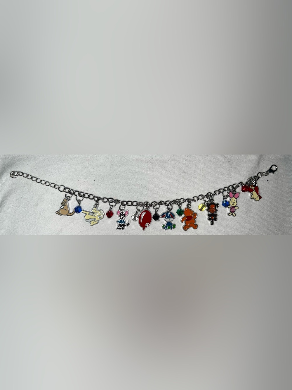 Women’s Silver Winnie the Pooh and Friends Charm Bracelet - 8” - NWOT